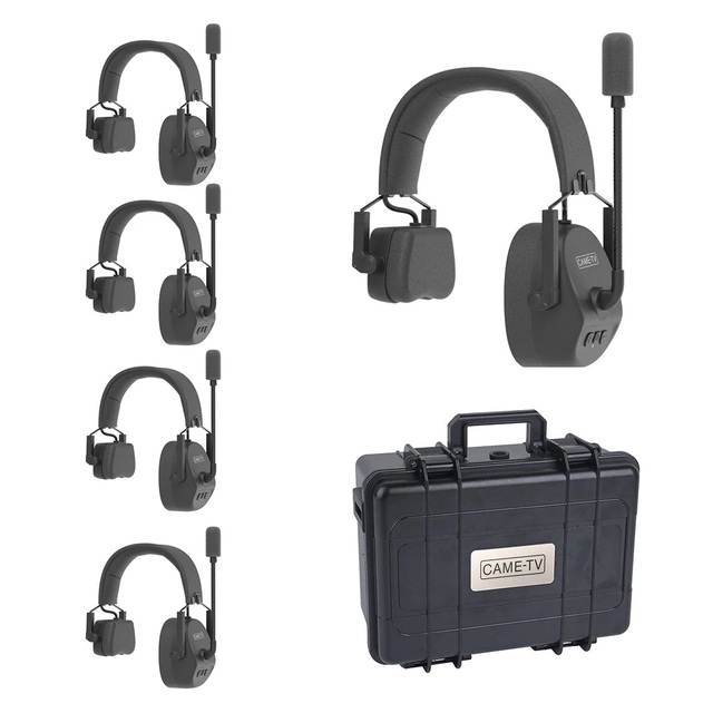 Came Tv Long Range Talkable Video Wireless Intercom Full Duplex Headset for Event