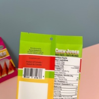 Mixed Fruit Pet/Pe Achterkant Afdichting Food Grade Aanpasbare Tas Met Mat Transparant Raam Ophanggat Middelste Afdichting Zakje