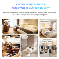 Caméra Infrarouge Discrète Anti-Espionnage Détecteur 10.5MP CMOS Stockage MicroSD Grand Angle 140° Protection de la Vie Privée Hôtel Voyage Maison