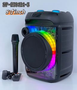 最新8英寸顶级音箱无线好低音带强声音无线麦克风 - Product Image 1