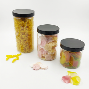 Pot cosmétique carré en PET de 96 mm, 750 ml, 35 g, avec couvercle à vis et étiquette sérigraphiée - Product Image 3