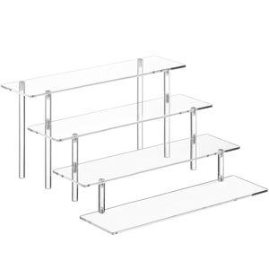 4 Tier Nước hoa tổ chức đứng Acrylic risers hiển thị đứng risers, nước hoa Kệ món tráng miệng hiển thị, hình đứng Pop kệ - Product Image 1