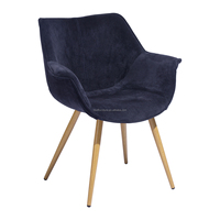 Chaises de salle à manger Offre Spéciale Chaise de salle à manger moderne en velours en tissu de luxe pour table de salle à manger