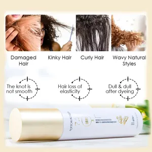 Shampoo seco cabelo máscara spray fornecedor deixar no tratamento 10 em 1 cabelo reparação suave umidade névoa creme para peruca encaracolada