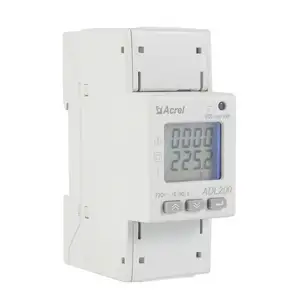 Adl200/C Elektrische Din Rail Watt-Uur Meter Eenfasige Rs485 Modbus-Rtu Elektrische Meter Voor Stroomverbruik Monitoring