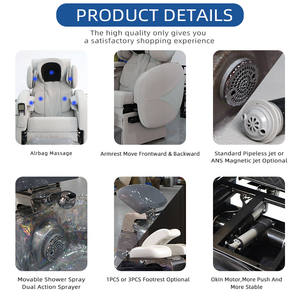 Moderner Luxus Beauty Nagelstudio Elektrischer Neigbarer Ablasspumpen-Wirbelloser Whirlpool Maniküre Fuß-Spa Massage Pediküre Stuhl - Product Image 4