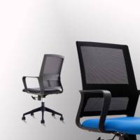Chaise de bureau ergonomique pivotante caractéristique de jeu siège respirant longue assise confort mi-dossier chaise d'ordinateur bureau