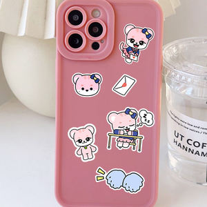 100 unids/set KPOP IVE MINIVE pegatinas POP-UP Wonyoung Leeseo Liz Yujin lindo equipaje de dibujos animados taza de teléfono lácteos DIY calcomanías Fans regalos - Product Image 5