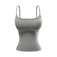 Prix de gros et personnalisable : Débardeur sexy ajusté pour femme avec coussinets amovibles, dos nageur push-up, dissimule les poignets des bras