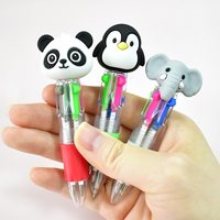 Stylo bille miniature personnalisé en forme de poupée de dessin animé mignonne, accessoire de stylo de comptabilité manuel décoratif
