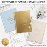 Carnet de planification de mariage personnalisé en tissu de lin, couverture rigide, spirale, impression sur mesure pour la mariée, journal de mariée, cadeau souvenir, OEM