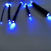 Nouveaux produits 4.0mm noir PVC/PE veste fin Glow plastique fibre optique guide de lumière pour piscine