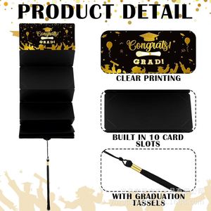 กระเป๋าสตางค์สีดำทองลายข้ามพรมแดน ซองแดงเซอร์ไพรส์ 10 ใบ สำหรับงานรับปริญญา งานเลี้ยงวิทยาลัย โรงเรียนมัธยม - Product Image 4