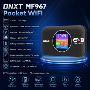 DNXT Wifi Móvil WiFi6 300Mbps, Wi-Fi de Bolsillo WPS 3000mAh, Puntos de Acceso Wi-Fi Portátiles, Modo AP, Tipo-C, Wi-Fi Gratuito Portátil para Viajes - Product Image 2