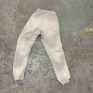 Custom Luxury Distressed Vintage Acid Wash Blank Straight Leg Cotton Fleece <strong>Sweatpants</strong> Man With <strong>Cord</strong> - Product Image 5