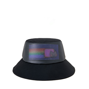 Casquette de baseball LED personnalisée 2026 avec radio, message lumineux programmable, visière incurvée réglable, en coton, pour publicités événementielles - Product Image 2
