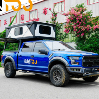 Carpa de Techo Rígida para Camioneta 4x4 de Aluminio Huntoo, Impermeable, Tipo Pop-Up