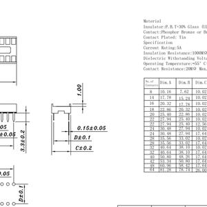 Connecteurs IC 6 8 14 16 18 20 24 28 32 40 broches, Socles DIP DIP6 DIP8 DIP14 DIP16 DIP18 DIP20 DIP24 - Product Image 2