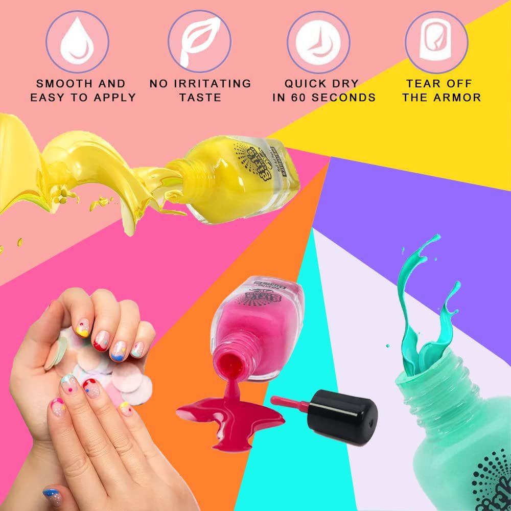 ZMOI Mini-Nagelfeilen Für Mädchen – Bunt, 12 Stück, Doppelseitig Mit Verschiedenen Körnungen