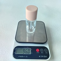 Botol Silinder Kaca Frosted 30ml yang Dapat Disesuaikan, Tutup Pink, Kepala Pompa Tekan, Wadah Kosmetik Foundation Kosong, Serum Perawatan Kulit