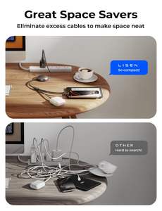 <span class=keywords><strong>Cable</strong></span> de Carga Múltiple LISEN 2026 con 3 Puertos Retráctiles de Carga Rápida Tipo C, Micro USB para iPhone 16 15, <span class=keywords><strong>Samsung</strong></span>, Uso en Automóviles - Product Image 2