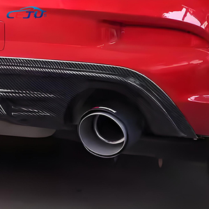 Difusor de Labio para Parachoques Trasero de Coche en ABS Negro Brillante con Aspecto de Fibra de Carbono y Luz de Freno para <span class=keywords><strong>Mazda</strong></span> <span class=keywords><strong>3</strong></span> Tercera Generación BM BN Axela <span class=keywords><strong>3</strong></span> Sedán 2014-2018 - Product Image 5