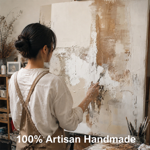 Dipinti Decorativi Minimalisti Originali Personalizzabili su Tela, Grandi Opere d'Arte Astratta Neutra per Soggiorno - Product Image 2