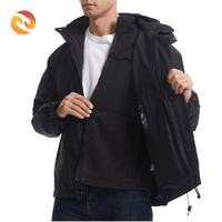 Veste Softshell légère pour hommes, doublure polaire coupe-vent coupe-vent avec logo personnalisé, pour les sports d'extérieur d'hiver