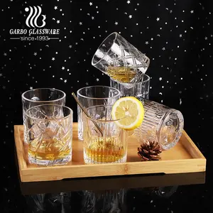 Fábrica por atacado Premium reciclado vidro whisky tumbler cristal 11oz clássico barware beber copos curtos