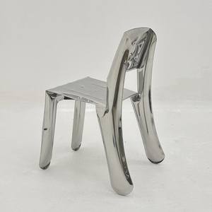 モダンステンレス金属バースツール技術バブル空気虹色スツール椅子セットカスタムホームウェディングベッドデザイン - Product Image 5