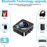 Neuer NFC Bluetooth 5.1 Empfänger Auto NFC Stereo AUX 3,5mm Klinke RCA Optischer Bluetooth Audio Wireless Adapter TV Kabelloses Auto-Kit