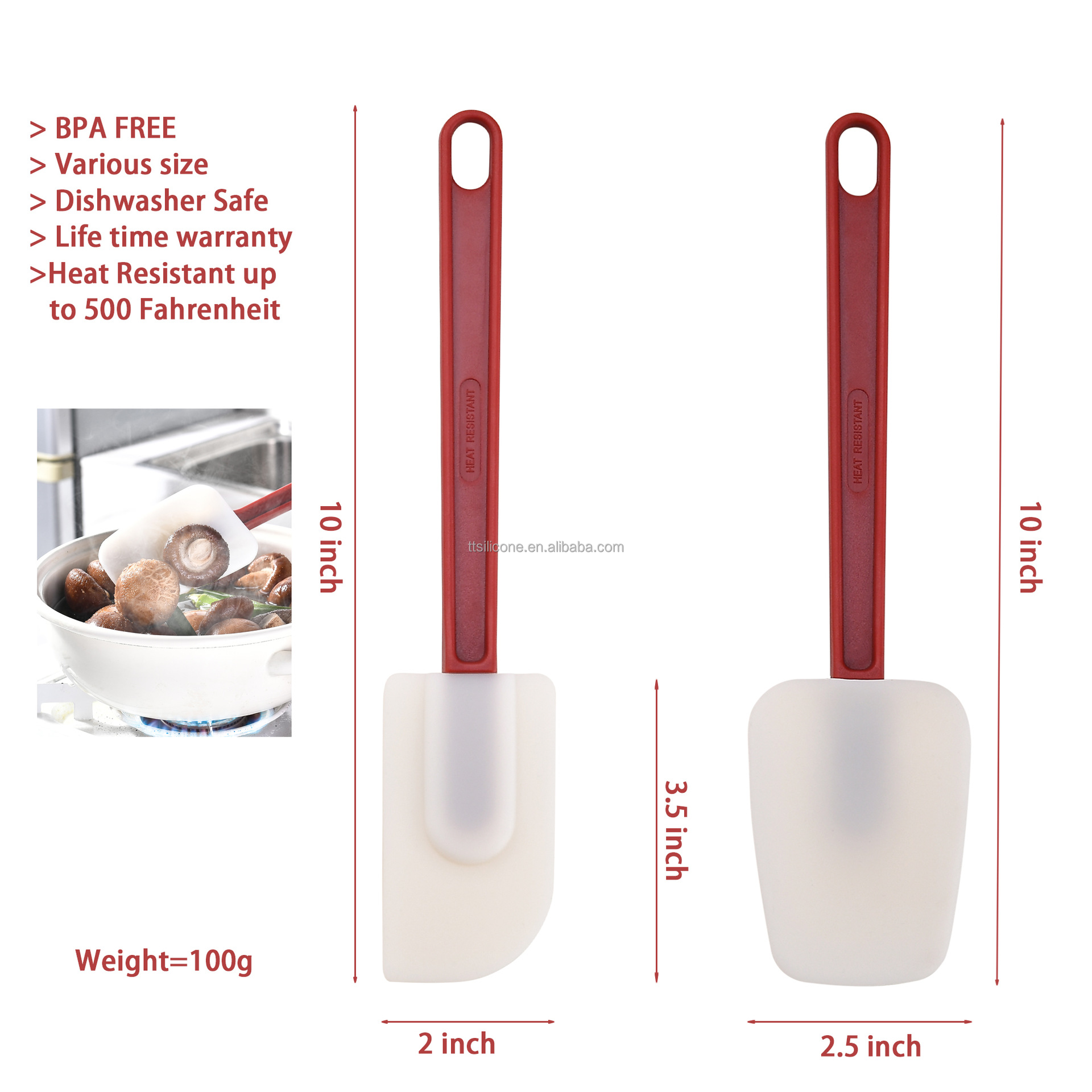 ชุดสองชิ้นขนาด10นิ้วสีขาว