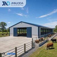 Structure en acier préfabriquée pour bâtiment d'élevage laitier, hangar d'alimentation pour bétail, grange à vaches, hangar de stockage, structures d'entrepôt en acier, hangar pour bétail