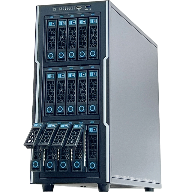 ZhenLoong GPU Full Tower case 15 Bay or 10 Bay Hard Drive Hot-swap Server Chassis NAS E-ATX Compatible with CRPS Redundant PSU