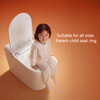 En stock WC intelligent sans réservoir avec bidet intelligent, chauffage par capteur, électrique automatique