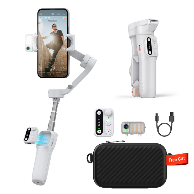 ISteady V3 Foldable Smartphone Gimbal - 3-Axis Stabilizer, 10H Battery, for iPhone & Android Phones