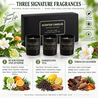 Coffret cadeau de bougies parfumées, usage domestique haut de gamme, parfum à la cire de soja, coffret cadeau d'anniversaire pour femmes