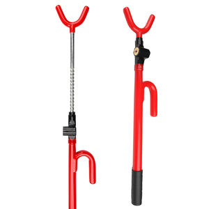 Serrure de volant réglable à double <span class=keywords><strong>barre</strong></span> <span class=keywords><strong>antivol</strong></span> de sécurité rétractable en forme de U serrure télescopique avec 2 clés - Product Image 3