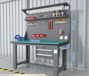 Banco de Trabajo Resistente Antiestático Personalizable ZHY-63 1200x750x1800mm con 2 Cajones con Cerradura y Capacidad de Carga de 1500kg para Taller - Product Image 1