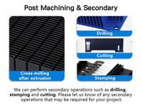 Aluminium moulé sous pression CNC Extrusion avec dissipateur de chaleur 100mm X 50mm pour bande de LED Boîtier en plastique Services d'usinage du cuivre