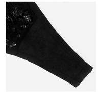 Vente en gros de strings pour femmes en nylon tricoté, dentelle florale, double sangle, strass, transparents, taille basse, respirants, sexy, style G-string