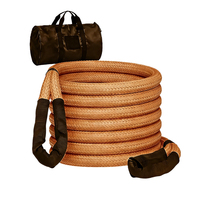 Corde de remorquage robuste 20ft 30ft 9000 - 125000 LBS Résistance à la rupture Corde de remorquage cinétique pour camion SUV ATV UTV Jeep Bateau
