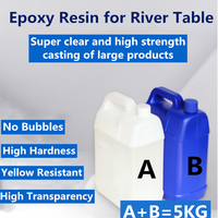 Résine époxy transparente de haute qualité 2:1 pour table de rivière, table en bois, 1,5 kg/ensemble