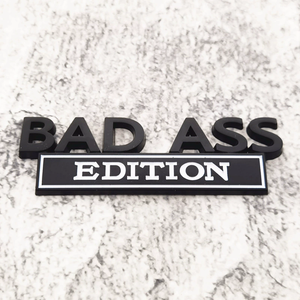 Coche BAD ASS Edition Metal emblema pegatina calcomanías Universal Auto motocicleta camión estilo reutilizable 3D guardabarros insignia Decoración - Product Image 3