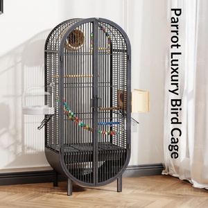 Jaula <span class=keywords><strong>de</strong></span> Lujo Real Extra Grande <span class=keywords><strong>de</strong></span> Hierro Forjado <span class=keywords><strong>para</strong></span> Loros, Tipo Villa Palacio, Voladero y Jaula <span class=keywords><strong>de</strong></span> Cría <span class=keywords><strong>para</strong></span> Guacamayos, Venta al por Mayor - Product Image 2
