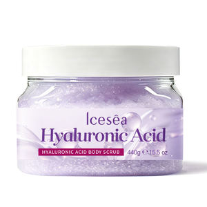 Gommage corporel Icesea 440g Curcuma Acide Kojique Acide Hyaluronique Exfoliant Doux & Hydratant Vente en Gros OEM - Product Image 1