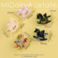 Midairy OEM ODM usine vente en vrac mignon ange cheval mini chaise à bascule pince à cheveux pour filles dames accessoires 30x25mm 4282