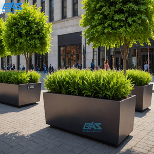 Jardinière en aluminium grande taille <span class=keywords><strong>pour</strong></span> extérieur, robuste, design moderne, avec trou de drainage, <span class=keywords><strong>pot</strong></span> à <span class=keywords><strong>fleurs</strong></span> <span class=keywords><strong>pour</strong></span> l'aménagement paysager commercial - Product Image 6