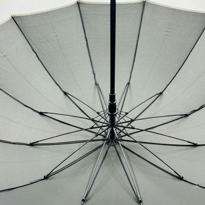 <b>Large</b> Windproof Straight Golf <b>Umbrella</b> Luxury Modern Wood Handle Adult's Waterproof Rain Guard Reflective Piping 190T Pongee - Product Image 4