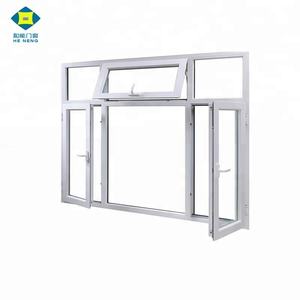 Ventanas con Marco de PVC y Mosquitera, Precio de Ventanas y Puertas de PVC en Nepal, Ventana Abatible de PVC de Triple Vidrio con Apertura Exterior - Product Image 4